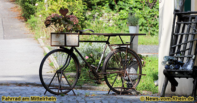 Fahrrad am Mittelrhein